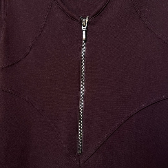 Athleta WINTER Dress Womens S HEAVY Casual Ponte Knit Stretch Long Sleeve Zip - Picture 6 of 10